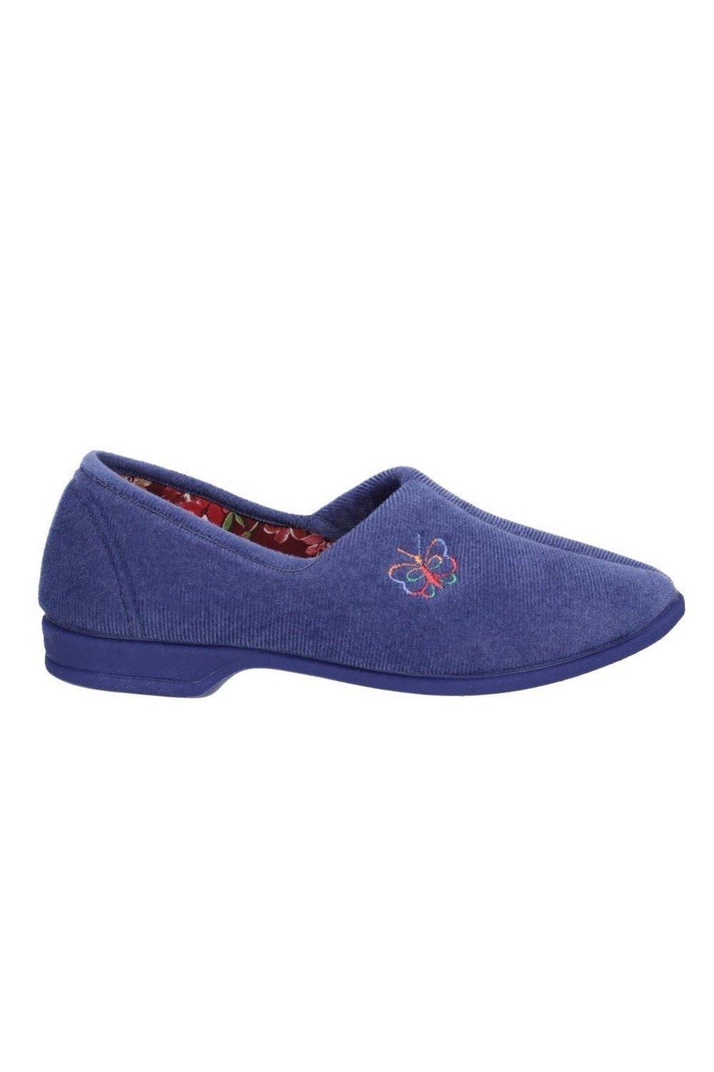 Mirak  Bouquet / Ladies Slipper / Classic Womens Slippers (7 UK) (Blueberry)
